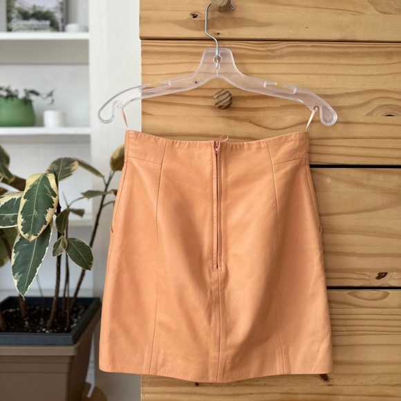 Leather Mini Skirt - Picture 2 of 4